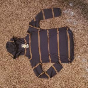 NWT Long Sleeve Striped Tee Hoodie